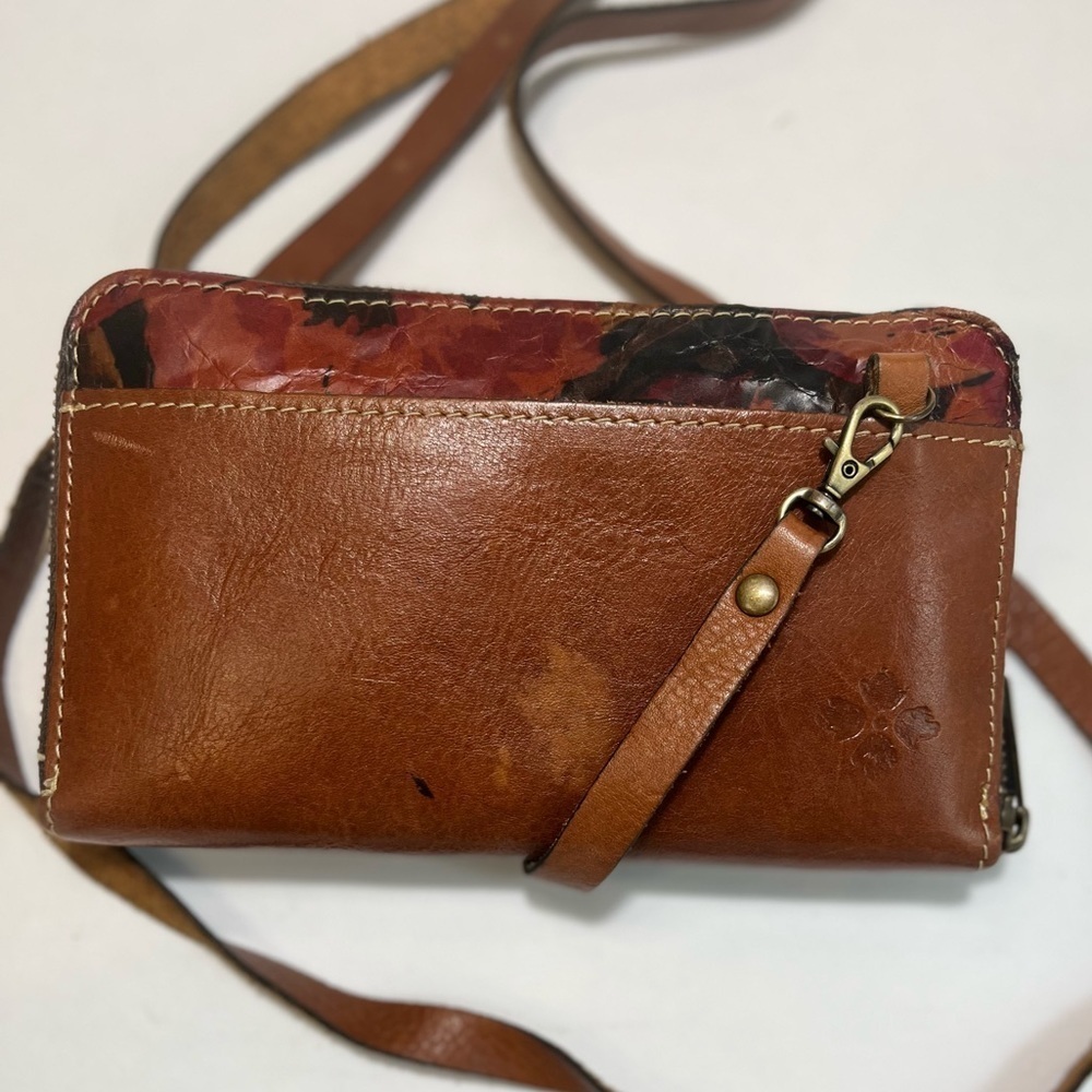 PATRICIA NASH Crossbody Bag Leather Floral Adjustable Strap - Picture 10 of 16